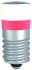 Žárovka indikátoru barva světla Červená, objímka žárovky: E10 jednočipový, průměr: 9.7mm, 12V ac/dc