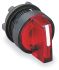Schneider Electric Harmony XB5 Series 3 Position Selector Switch Head, 22mm Cutout, Red Handle