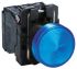 Schneider Electric Harmony XB5 Leuchtmelder-Frontelement, Tafelausschnitt-Ø 22mm, Tafelmontage, Blau Rund Kunststoff