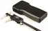 Hammond 1553 Series Black Flame Retardant ABS Handheld Enclosure, Integral Battery Compartment, IP54, 165 x 80 x 28mm