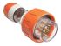 Clipsal Electrical, Quick Connect IP66 Orange Cable Mount Industrial Power Plug, Rated At 20A, 500 V