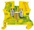 Legrand Green/Yellow Viking 3 Earth Terminal Block, 12 AWG, 2.5mm², 800 V
