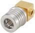 Rosenberger, Plug Cable Mount QMA Connector, 50Ω, Solder Termination, Right Angle Body