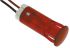 APEM Blink-LED Schalttafel-Anzeigelampe Rot 24V dc, Montage-Ø 10mm, Leiter