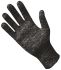 Polyco Healthline BladeShades Black Dyneema Cut Resistant Work Gloves, Size 8, Medium