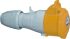 Legrand, P17 Tempra Pro IP44 Yellow Cable Mount 2P + E Industrial Power Socket, Rated At 16A, 110 V