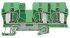 Weidmuller Z Series Green, Yellow PE Terminal, Single-Level, Clamp Termination