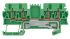 Weidmuller Z Series Green, Yellow PE Terminal, 1.5mm², Single-Level, Clamp Termination