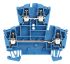 Weidmuller W Series Blue Double Level Terminal Block, 2.5mm², Double-Level, Screw Termination