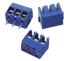 Wurth Elektronik 2p3.5mm间距PCB端子排, 通孔安装, 焊接端接, 蓝色, 10A, 125, 691103110002