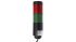 Werma Kompakt 37 Signal Tower With Buzzer, 24 V, 2 Light Elements, Red/Green, Base Mount, Tube