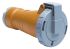 ABB, Tough & Safe IP67 Red Cable Mount 3P + E Industrial Power Socket, Rated At 32A, 415 V