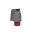 ABB, Easy & Safe IP44 Red Panel Mount 3P+E Right Angle Industrial Power Plug, Rated At 16A, 415 V