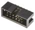 Conector macho para PCB Amphenol ICC serie T821 de 12 vías, 2 filas, paso 2.54mm, para soldar, Orificio Pasante