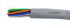 Alpha Wire EcoCable Mini Control Cable, 10 Cores, 0.24 mm², ECO, Unscreened, 30m, Grey Modified Polyphenylene Ether
