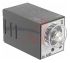 Idec DPDT Time Delay Relay, OFF Delay, 100 → 240V ac 0.1 → 600s, Plug In Mount