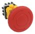Idec XW1E Series Red Emergency Stop Push Button, 4NC, 30mm Cutout, Panel Mount, IP65