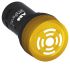 ABB, Compact, Panel Mount Yellow LED Buzzer, 22mm Cutout, Round, 110 → 130V dc
