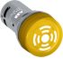 ABB, Compact, Panel Mount Yellow LED Buzzer, 22mm Cutout, IP66, IP67, IP69K, Round, 230V ac/dc