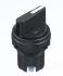 Idec IDEC HW Series 2 Position Selector Switch Head, 22mm Cutout, Black Handle