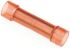 JST, C Butt Splice Connector, Red, Insulated 0.25 → 1.65, 22 → 16 AWG