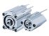 SMC Pneumatic Guided Cylinder - 32mm Bore, 20mm Stroke, CQ2 Series, Double Acting