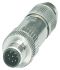 Harting Circular Connector, 8 Contacts, Cable Mount, M12 Connector, Plug, Male to Female, IP65, IP67, M12 Series