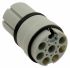 Harting Circular Connector, 7 Contacts, Cable Mount, Socket, Male to Female, IP65, R15 Series