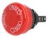 Omron A165E Series Red Emergency Stop Push Button, 16mm Cutout, Panel Mount, IP65