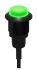 Indicador LED Banner, Verde, lente prominente, marco Negro, Ø montaje 18mm, 10 → 30V dc, 25mA
