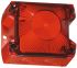 Jeladó Vörös, Villogó, Xenon, Panelre szerelt rögzítésű, 230 V AC