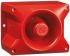 Pfannenberg PA 10 Red 80 Tone Electronic Sounder, 24 V dc, Panel Mount, IP66