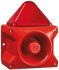 Pfannenberg PA X 10-10 Series Red Sounder Beacon, 230 V ac, Base Mount, 110dB at 1 Metre