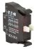Eaton M22 Series Contact Block for Use with NZM1, 220 V dc, 240V ac, 1NO + 1NC