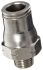 Legris LF3600 Series Straight Threaded Adaptor, R 3/8 Male to Push In 12 mm, Threaded-to-Tube Connection Style