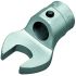 Gedore 8791 Series Open Ended Insert Spanner Head, 16 mm, Chrome Finish