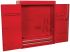 RS PRO 2 drawer Heavy Gauge Steel Wall Mount Tool Cabinet, 890mm x 225mm x 750mm