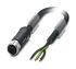 Phoenix Contact Straight Female 3 way M12 to Unterminated Sensor Actuator Cable, 2m