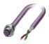 Phoenix Contact Female 2 way M12 to Bus Cable, 2m