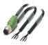 Phoenix Contact Male 3 way M12 to Sensor Actuator Cable, 3m