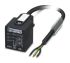 Phoenix Contact Straight Male 3 way DIN 43650 Form A to Unterminated Sensor Actuator Cable, 5m