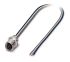 Phoenix Contact Straight Female 4 way M5 to Unterminated Sensor Actuator Cable, 500mm