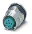 Phoenix Contact Circular Connector, 4 Contacts, M12 Connector, Female, IP67, SACC Series