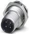 Phoenix Contact Circular Connector, 4 Contacts, Cable Mount, M12 Connector, Plug, Male, IP67, SACC Series