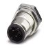 Phoenix Contact Circular Connector, 4 Contacts, M12 Connector, Male, IP67, SACC Series