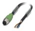 Phoenix Contact Male 4 way M12 to Sensor Actuator Cable, 1.5m