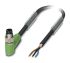 Phoenix Contact Male 3 way M8 to Sensor Actuator Cable, 3m