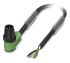 Phoenix Contact Male M12 to Free End Sensor Actuator Cable, 5 Core, PUR, 1.5m