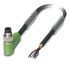 Phoenix Contact Male 4 way M8 to 4 way Unterminated Sensor Actuator Cable, 1.5m