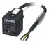 Phoenix Contact Straight Male DIN 43650 Form A to Unterminated Sensor Actuator Cable, 3 Core, PUR, 1.5m
